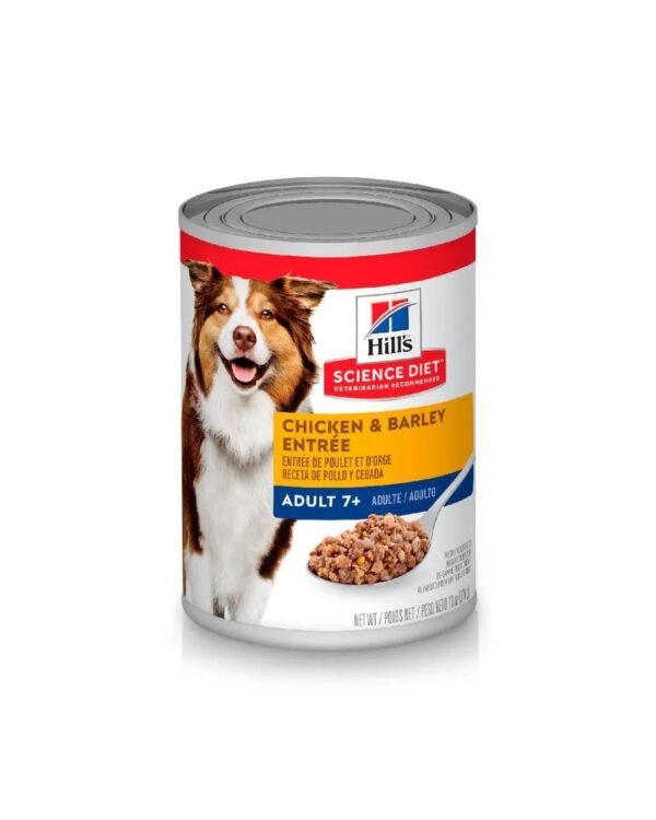 hills canine adult 7+ chicken lata 369 gr