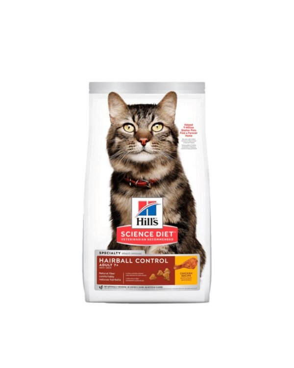 hills feline adult 7+ hairball control 1.6 kg