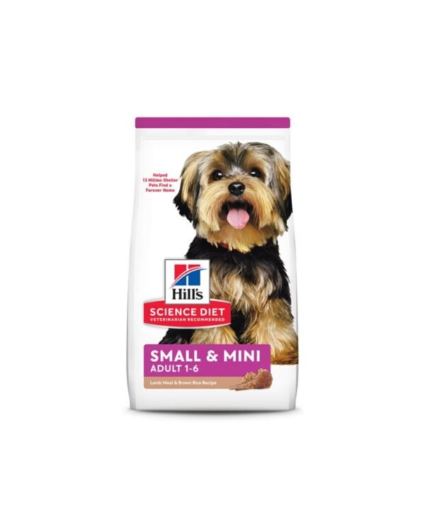 8. hills canine adult small & mini lamb & rice 2kg