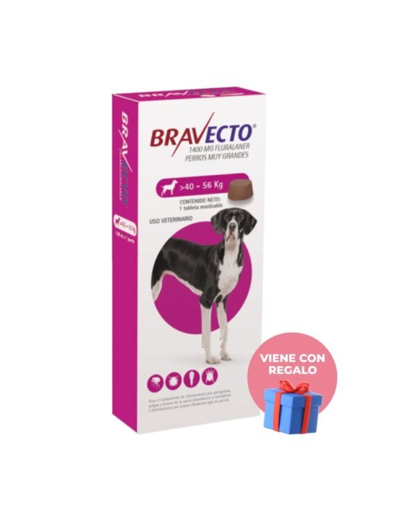 bravecto fuccia 1400 mg tab (40 kg a 56 kg)