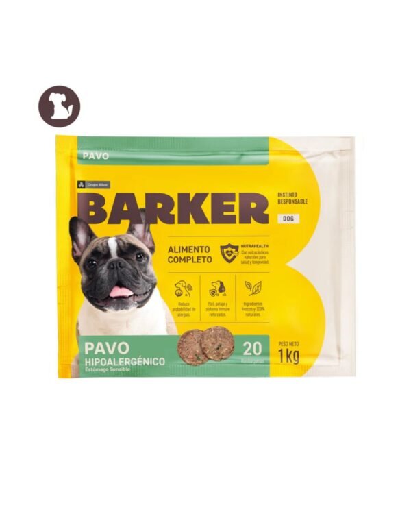 barker pavo 1kg (20 hamburguesas)