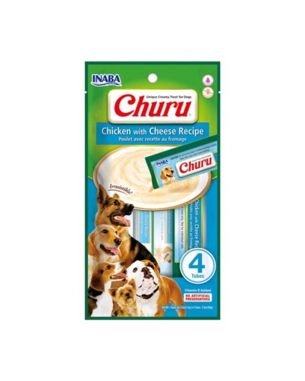 churu dog chicken/cheese (pollo/queso) 14 gr x 4 tubos