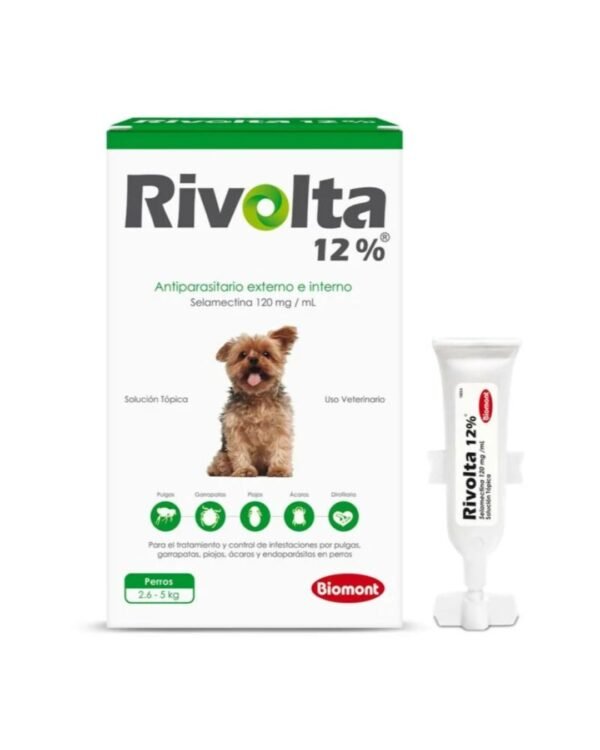 rivolta 12% x 0.25ml (2.6kg a 5kg) 1 pipeta